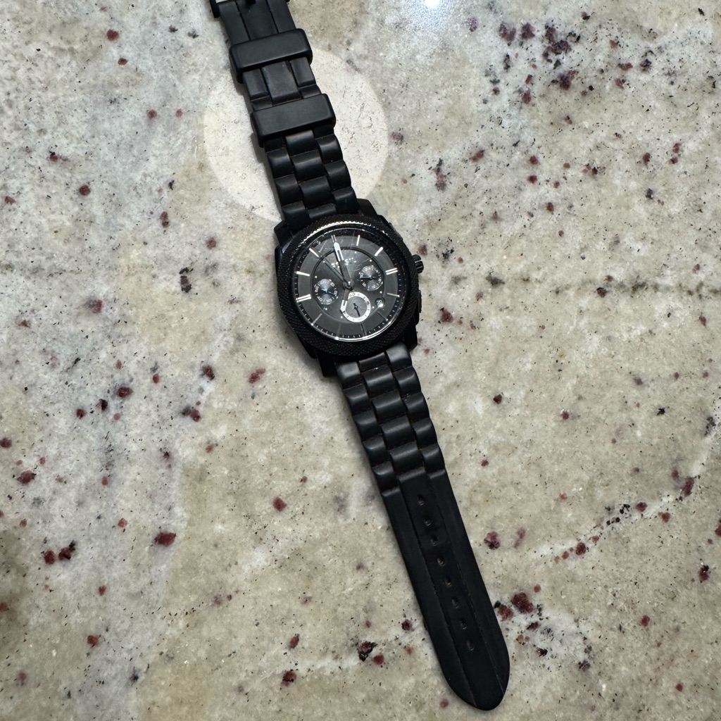 Black Chronograph Watch